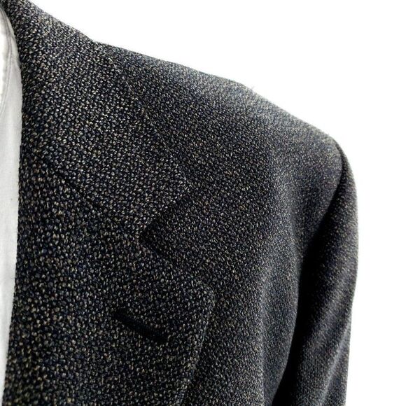 Joseph & Feiss Tweed Wool 3 Button Sport Coat 46R Green Blue Check International - Picture 2 of 10
